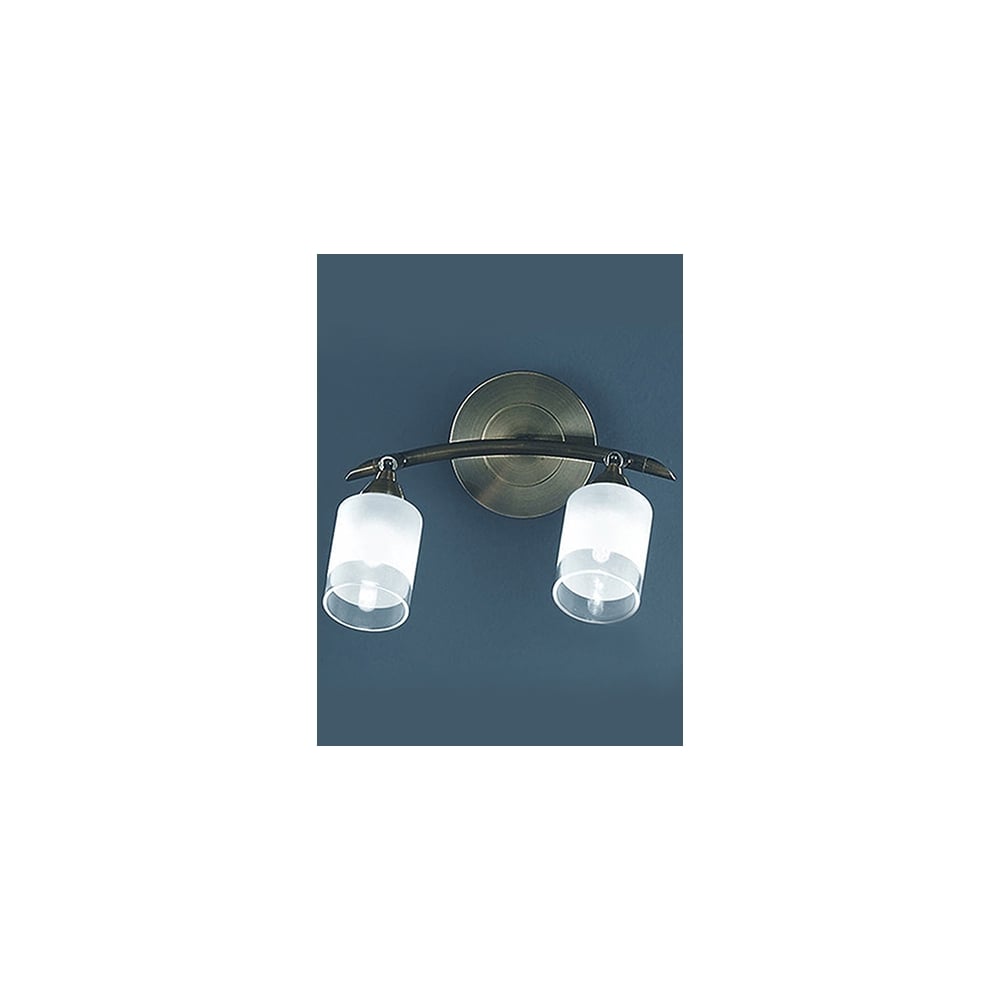 SPOT8772 Campani 2 Light Wall Bracket Bronze