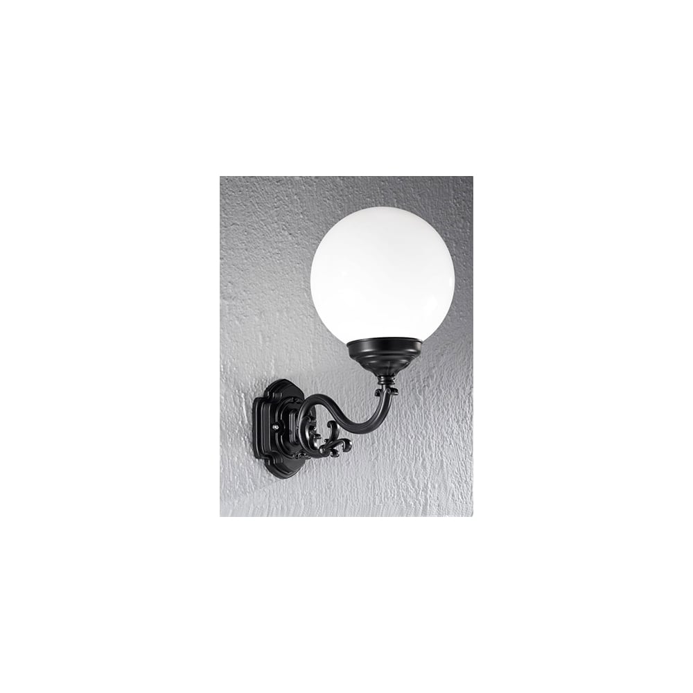 EXT6591 Rotonda Outside 1 Light Wall Bracket Black (SD)