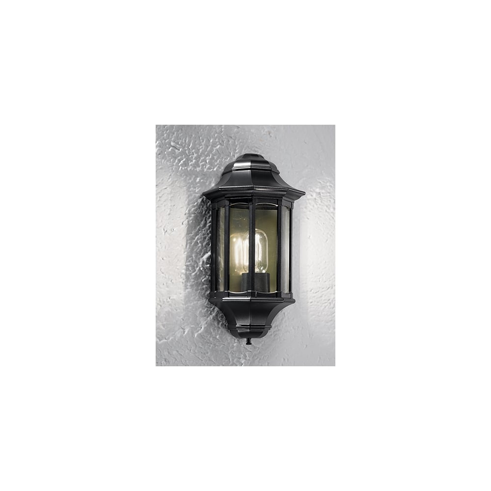 L1610-1 Outside 1 Light Wall Flush Black (SD)