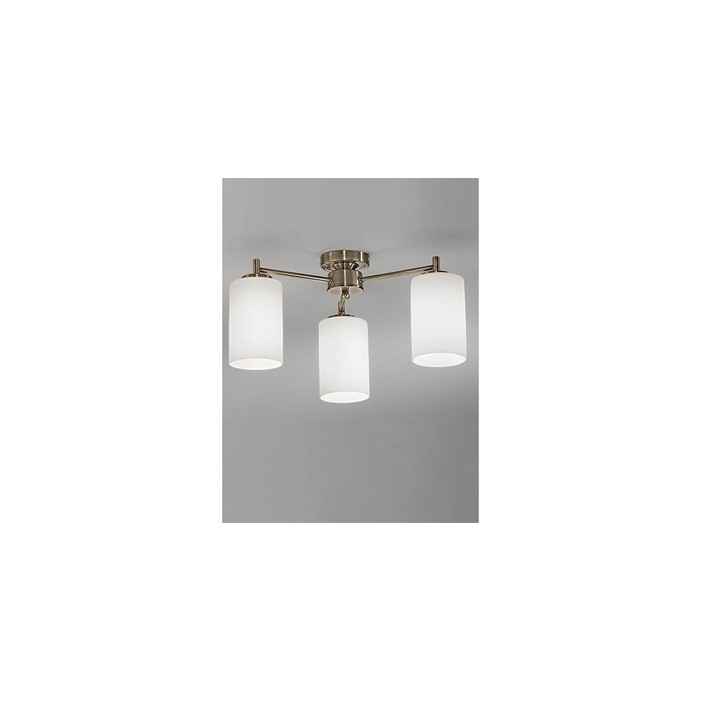 FL2253/3 Decima 3 Light Ceiling Flush Bronze