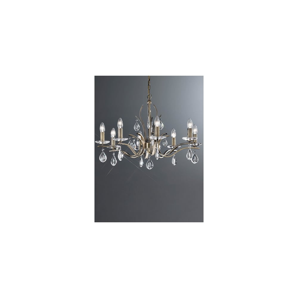 FL2299/8 Willow 8 Light Pendant Bronze