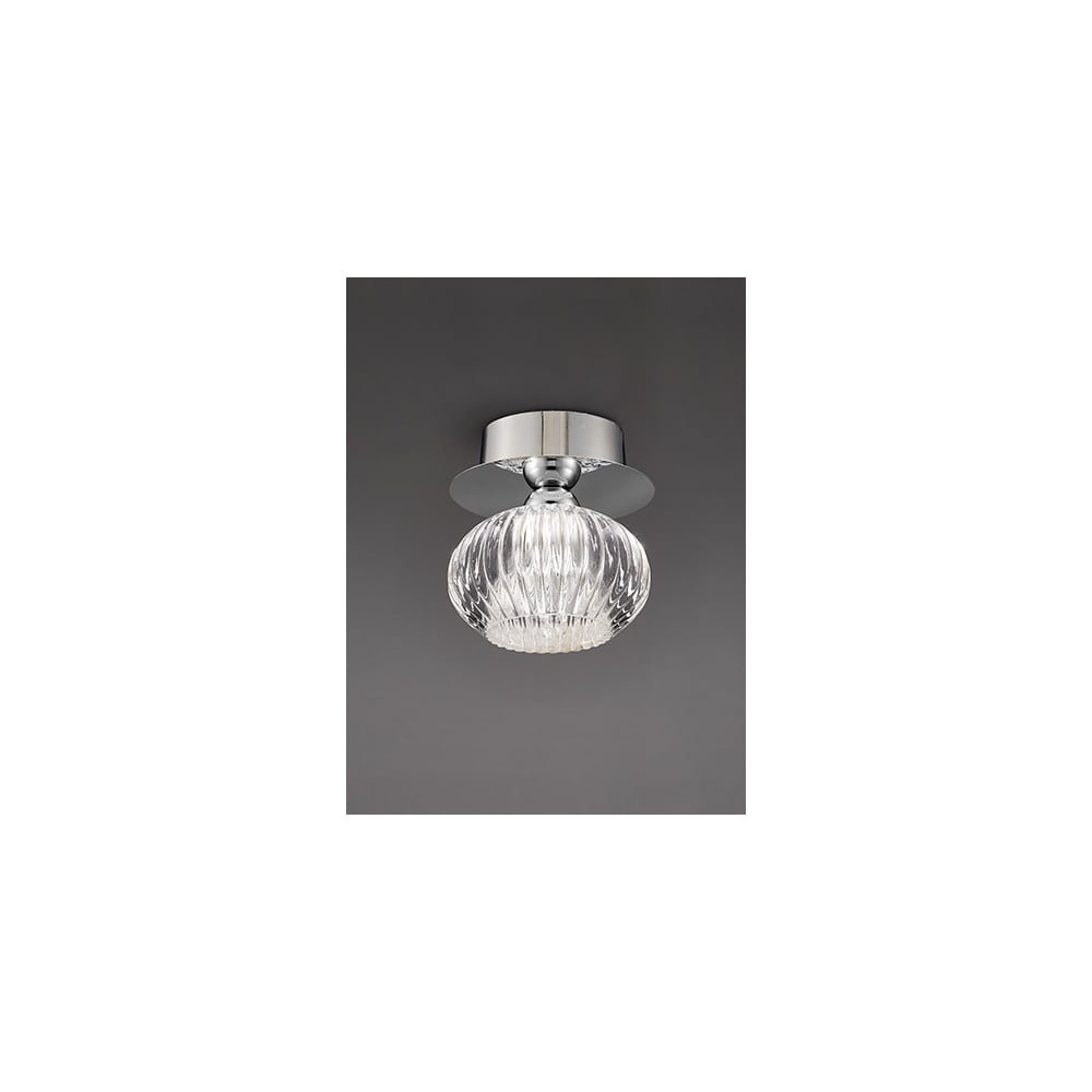 CF5749 Tizzy 1 Light Ceiling Flush Chrome (SD)