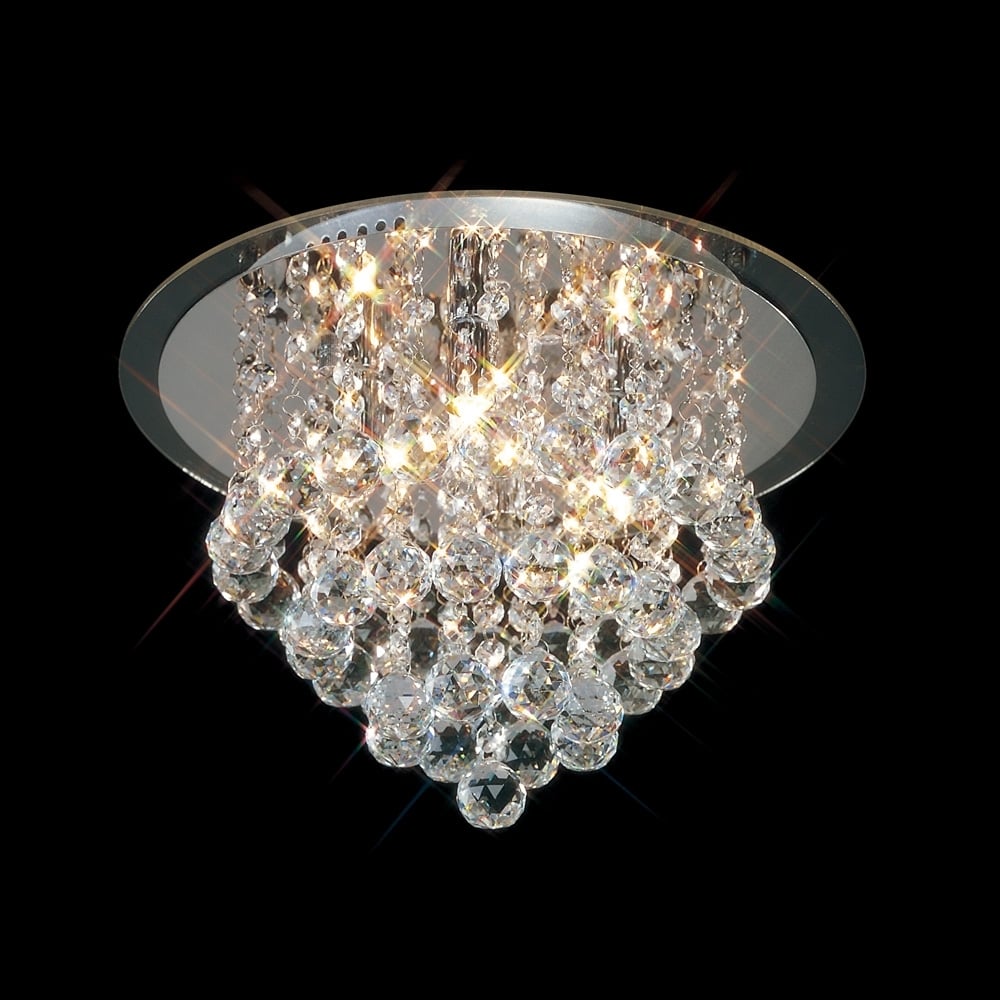 IL30008 Atla 4 Light Chrome Crystal Flush