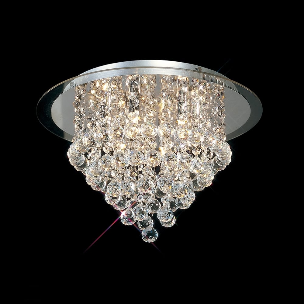 IL30009 Atla 6 Light Chrome Crystal Light