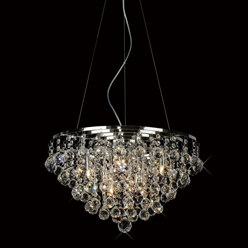 IL30015 Atla 8 Light Pendant Chrome