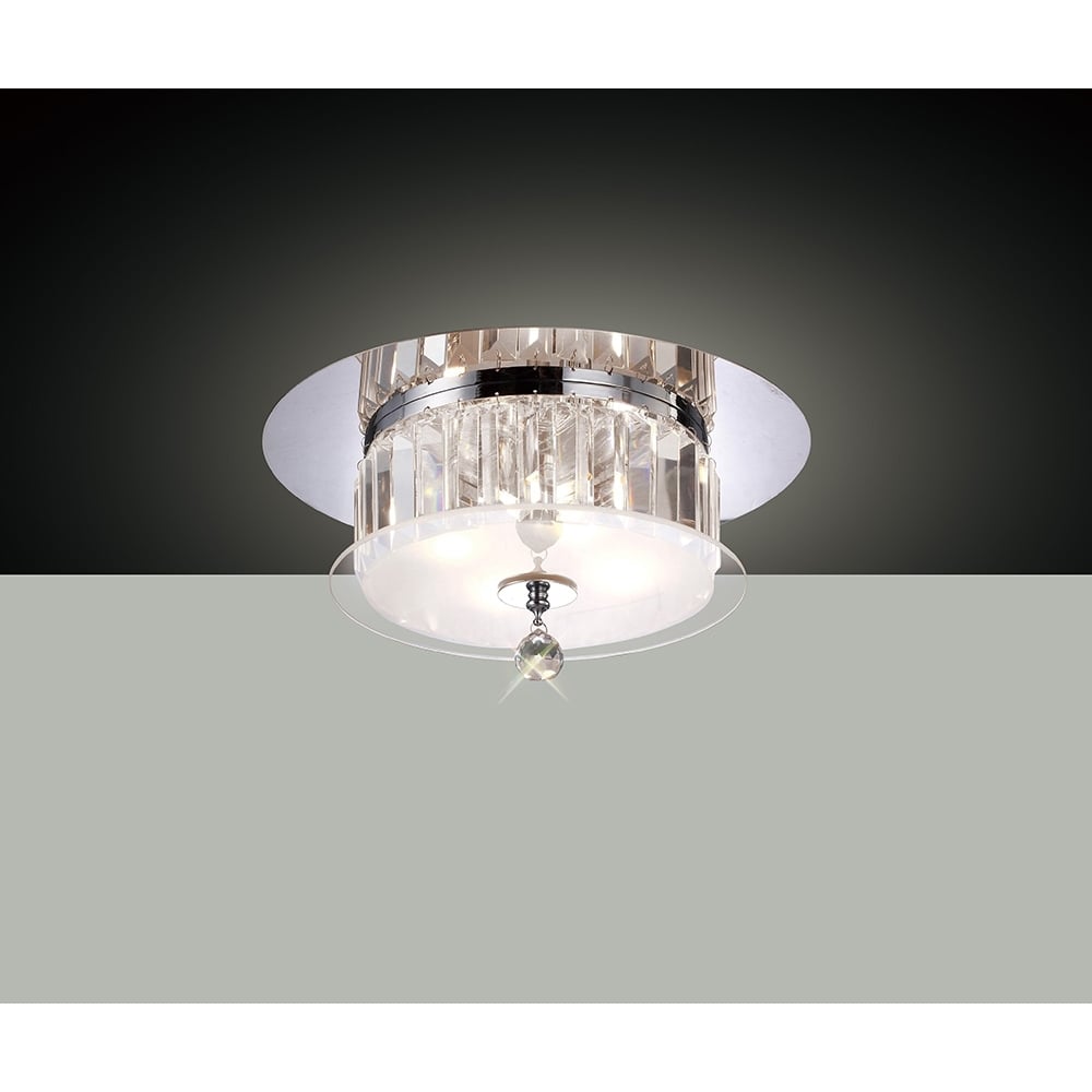 IL30241 Tosca 4 Light Chrome/crystal Flush