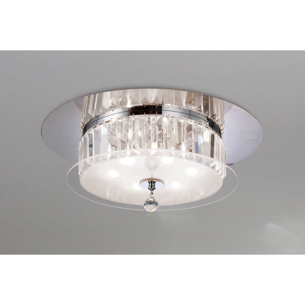 IL30242 Tosca 6 Light Chrome/crystal Flush