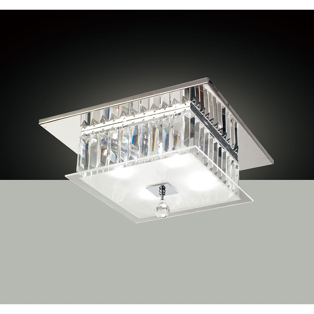 IL30245 Tosca 4 Light Flush Chrome/crystal