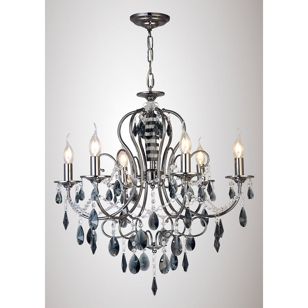 IL30906 Luna Black Chrome 6 Light