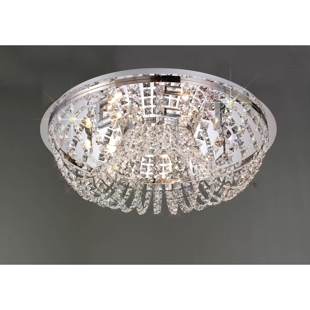 IL30044 Cosmos Ceiling 7 Light Polished Chrome/crystal