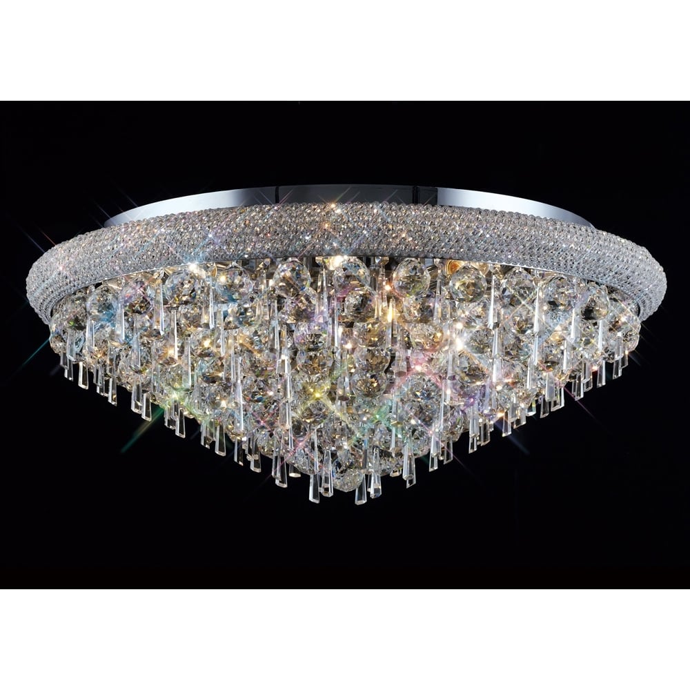 IL31448 Alexandra Ceiling Chrome/crystal