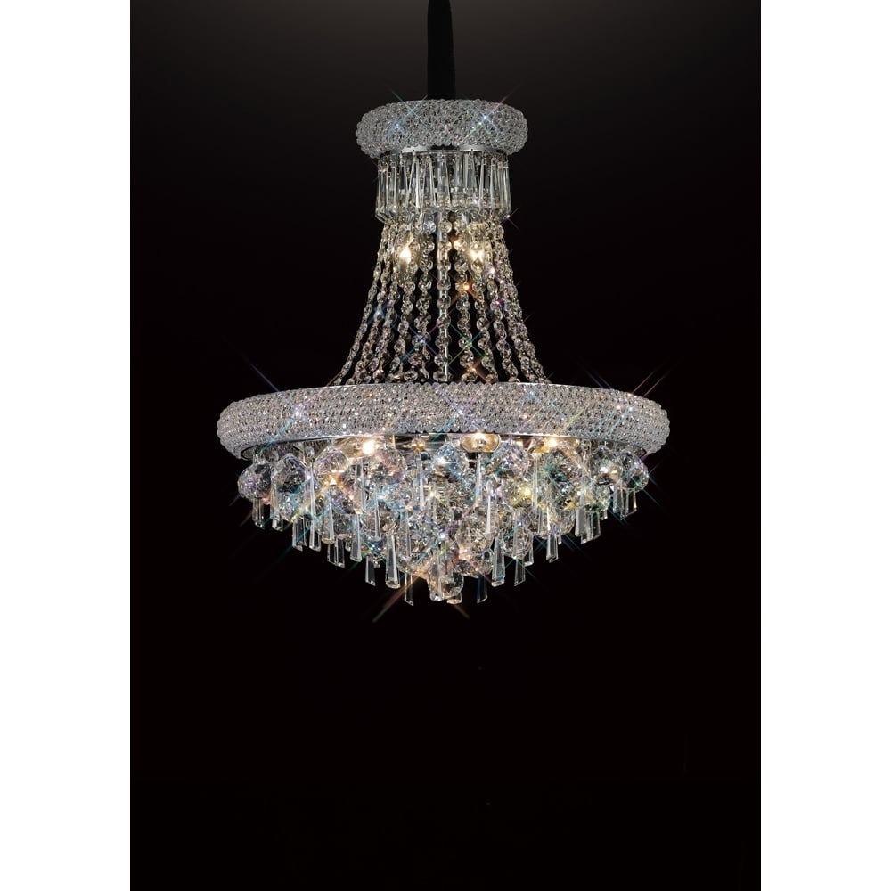 IL31450 Alexandra Pendant Chrome/crystal