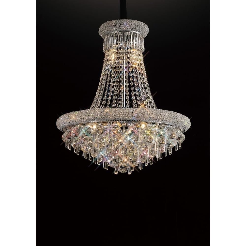 IL31451 Alexandra Pendant Chrome/crystal