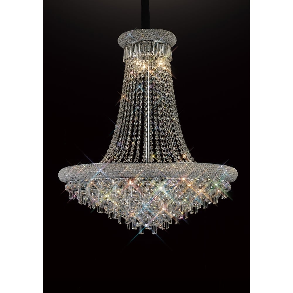 IL31452 Alexandra Pendant Chrome/crystal
