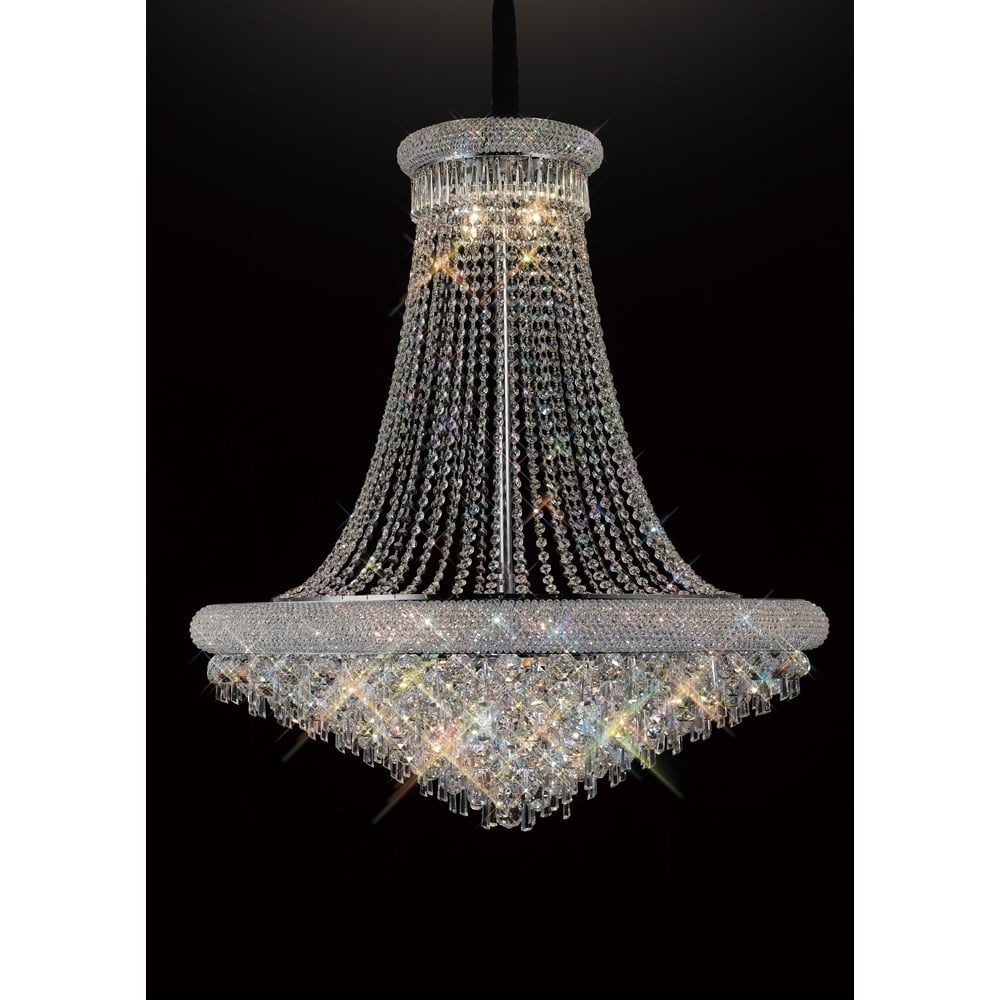 IL31453 Alexandra Pendant Chrome/crystal