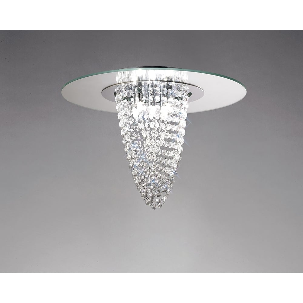 IL31460 Oberon Ceiling Chrome/mirror/crystal