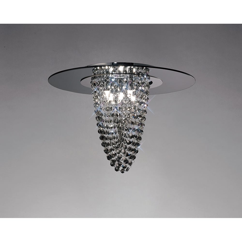 IL31461 Oberon Ceiling Chrome/mirror/crystal