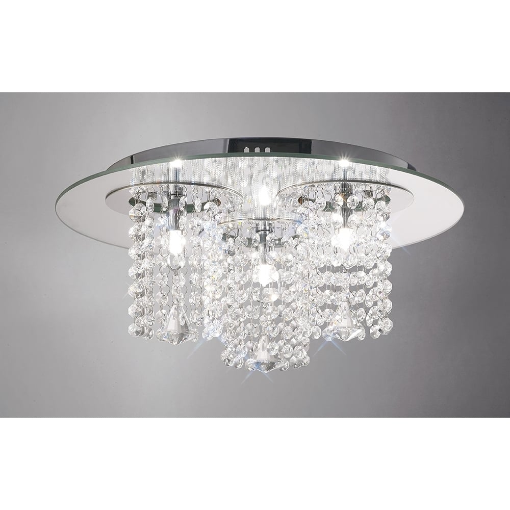 IL31465 Pegasus Ceiling Chrome/mirror/crystal