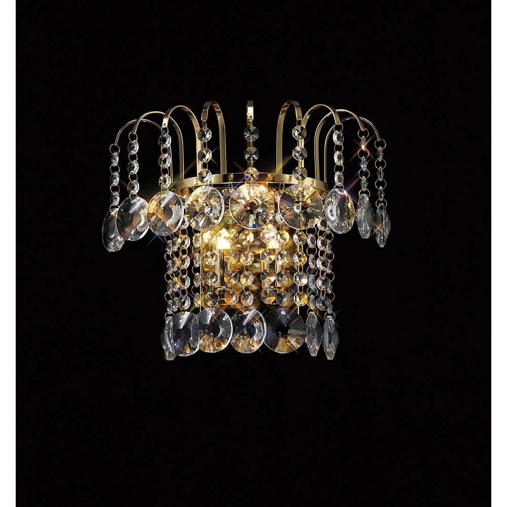 IL32052 Rosina Wall Lamp French Gold/crystal