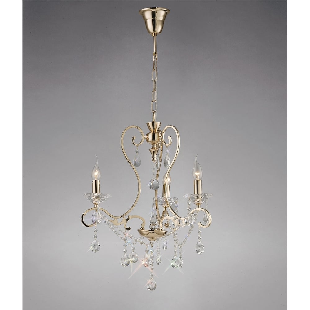 IL32063 Vela Pendant French Gold/crystal (S)