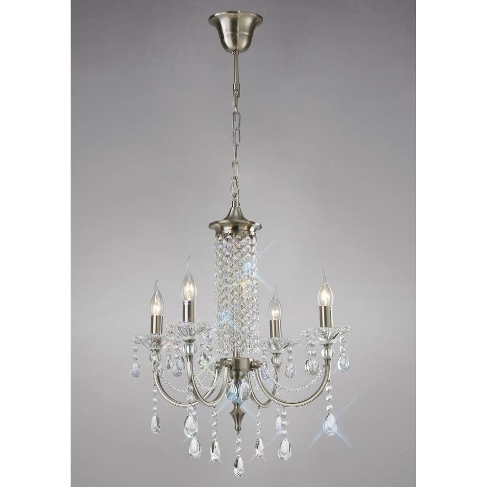 IL32084 Leana Pendant Satin Nickel/crystal