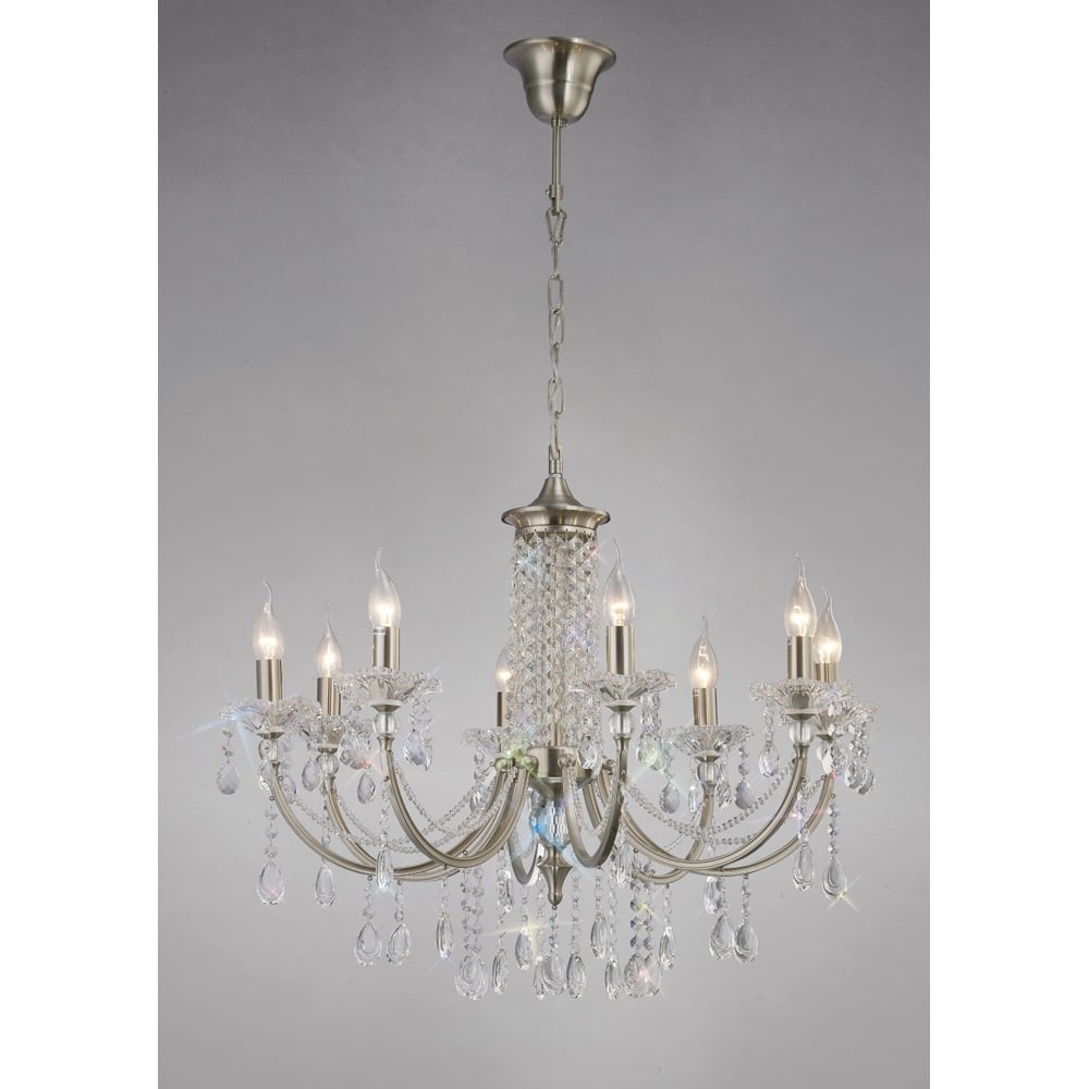 IL32088 Leana Pendant Satin Nickel/crystal