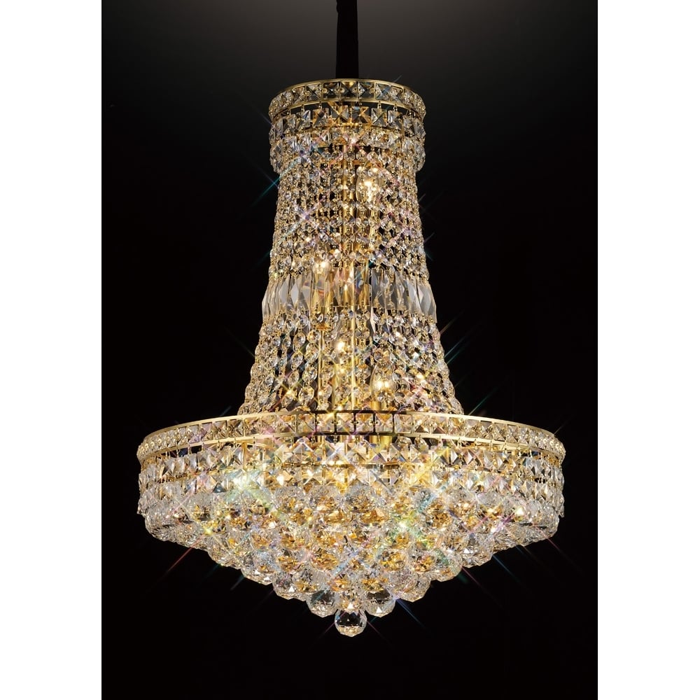 IL32090 Frances Pendant French Gold/crystal