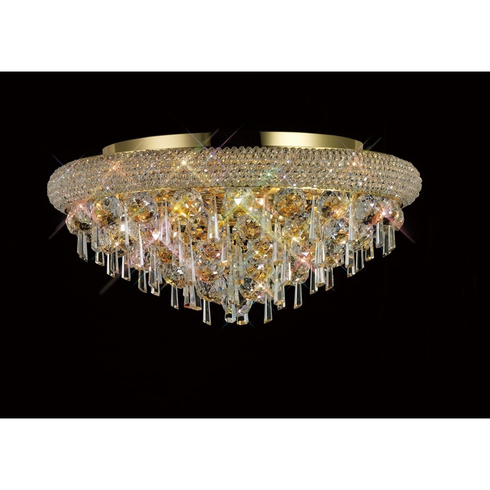IL32106 Alexandra Ceiling Gold/crystal