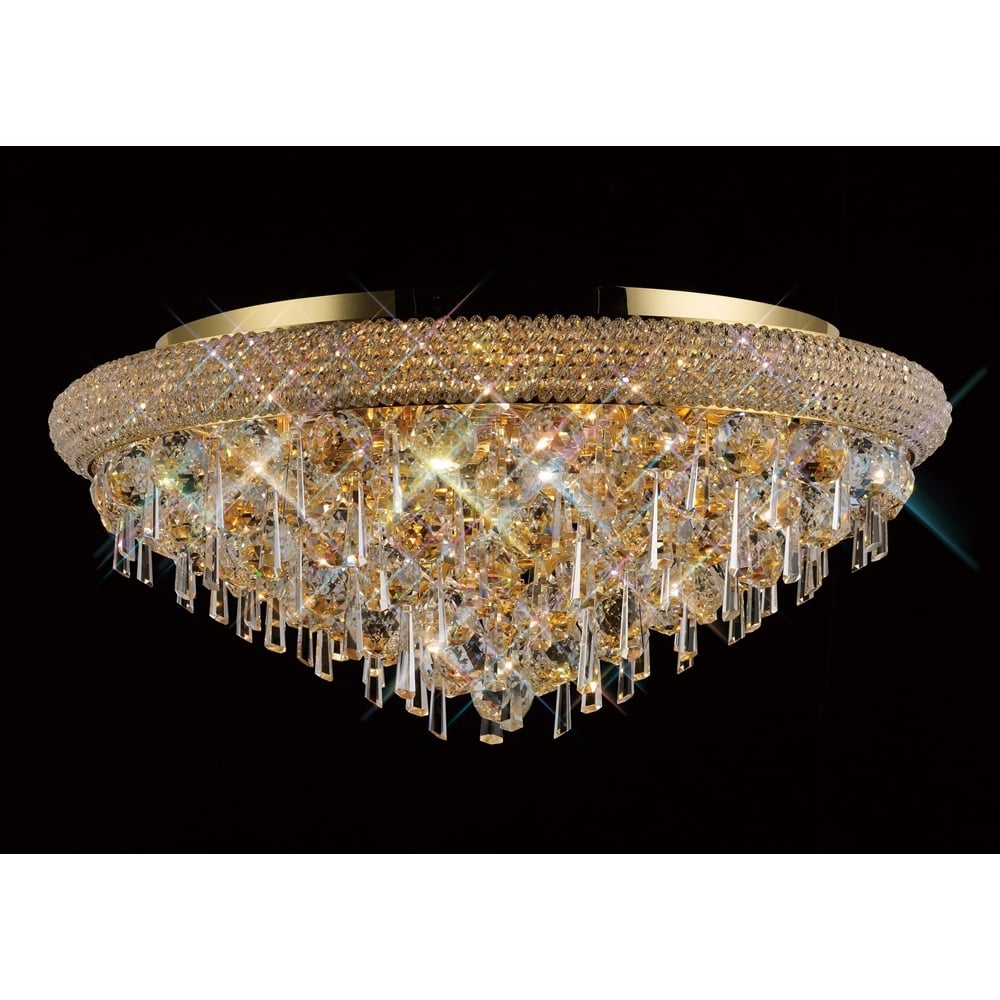 IL32107 Alexandra Ceiling Gold/crystal