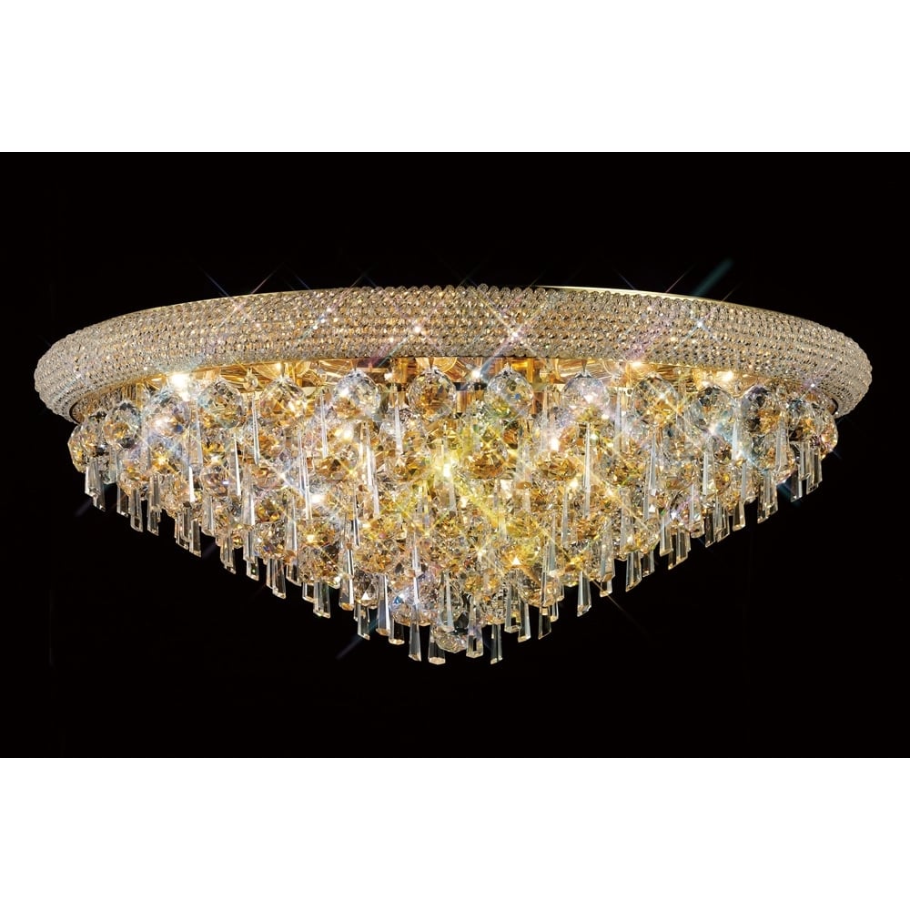 IL32108 Alexandra Ceiling Gold/crystal