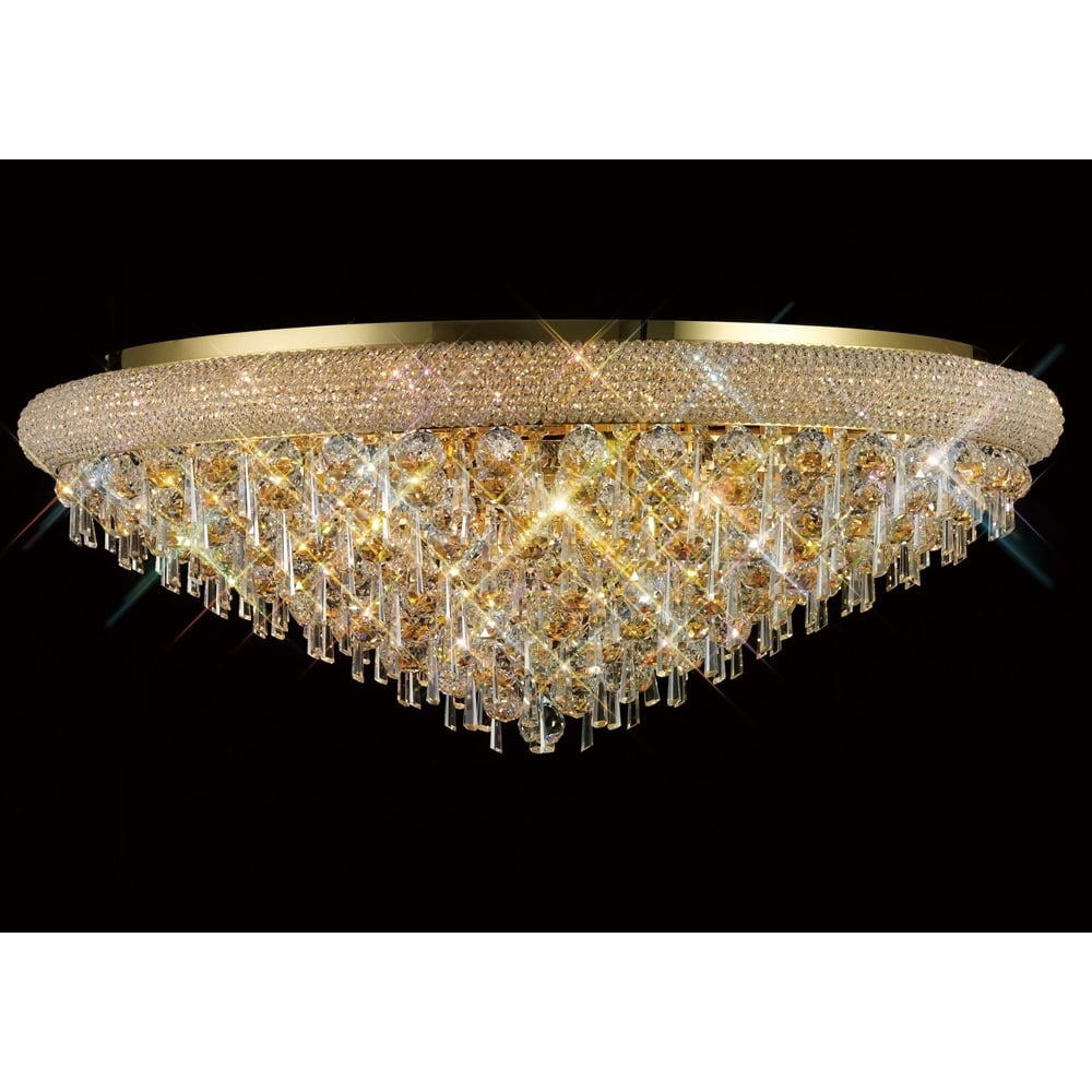 IL32109 Alexandra Ceiling Gold/crystal