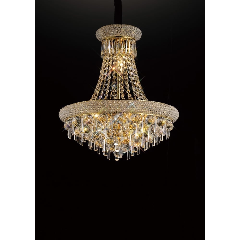 IL32110 Alexandra Pendant Gold/crystal