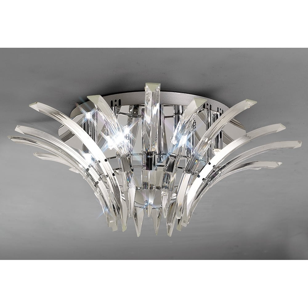 IL50442 Sinclair Ceiling 6 Light Polished Chrome