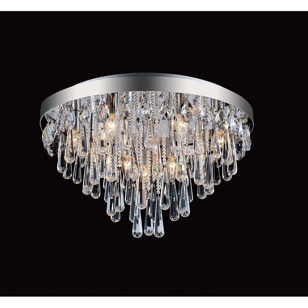 Diyas IL31433 Sophia Ceiling 10 Light Polished Chrome/Crystal