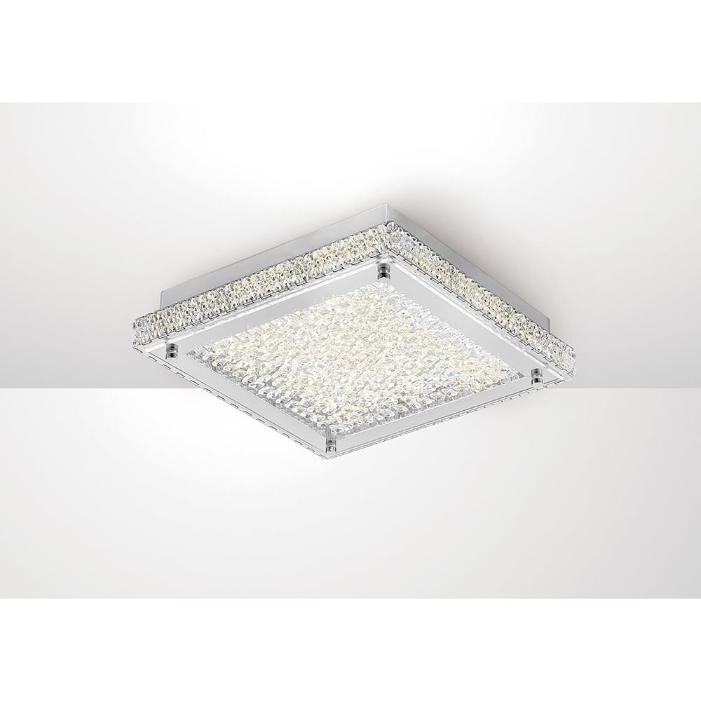 Diyas IL80071 Amelia Ceiling LED Stainless Steel/Crystal