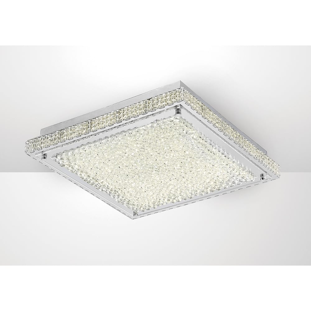 Diyas IL80072 Amelia Ceiling LED Stainless Steel/Crystal