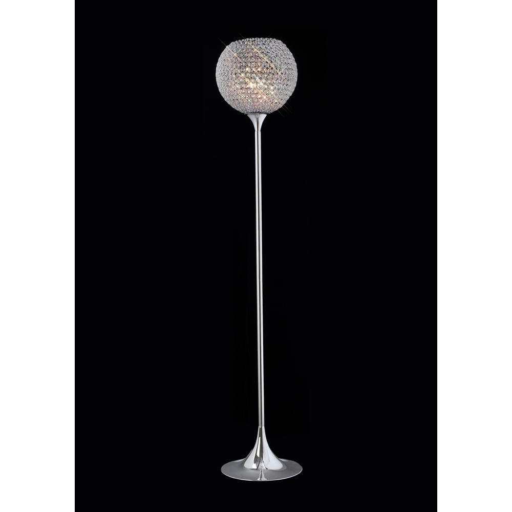 IL30197 Ava Floor Lamp 5 Light Polished Chrome/crystal