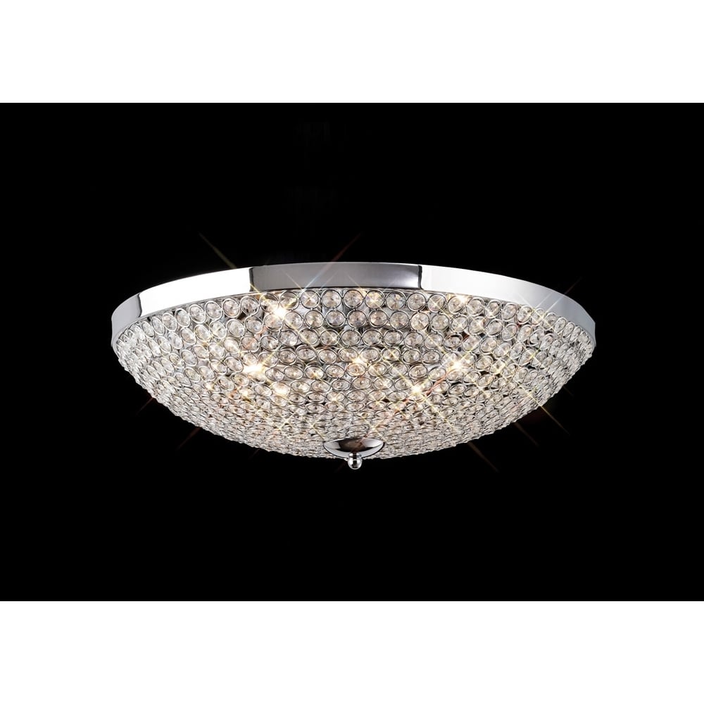 IL30189 Ava Ceiling 9 Light Polished Chrome/crystal