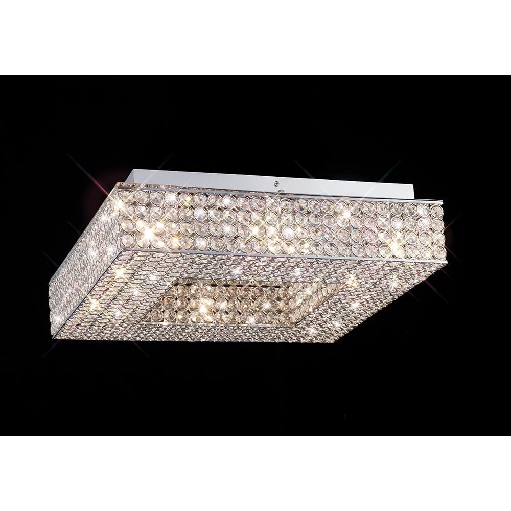 IL30432 Piazza Ceiling 8 Light Polished Chrome/crystal