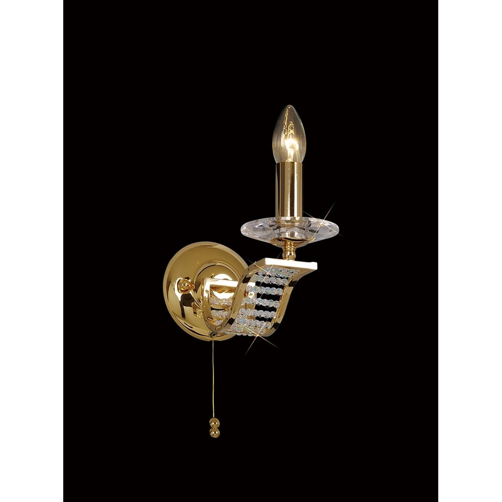 IL30441 Niobe Pendant 1 Light Gold/crystal Switched (S)