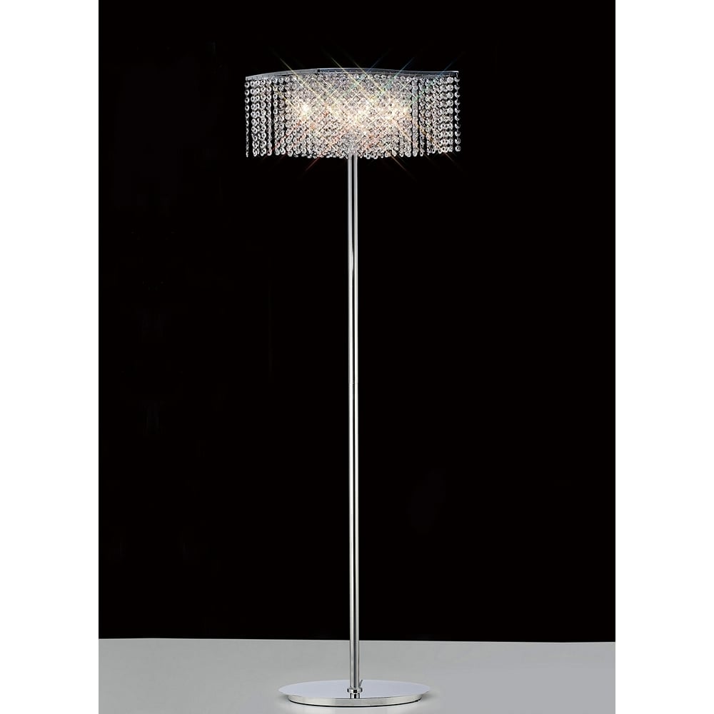 IL30576 Fabio Floor Lamp 4 Light Polished Chrome/crystal