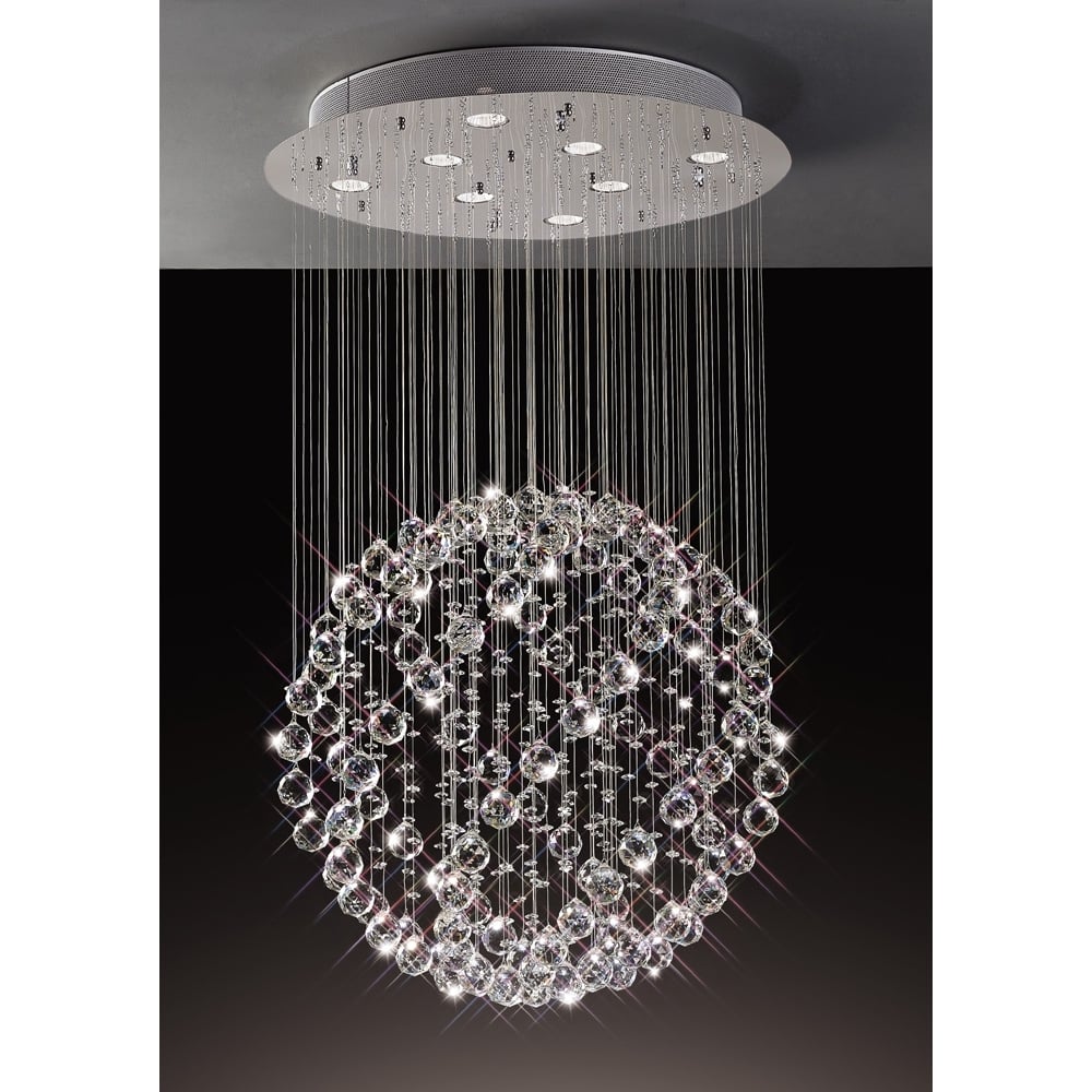 IL30781 Colorado Pendant Light Polished Chrome/crystal