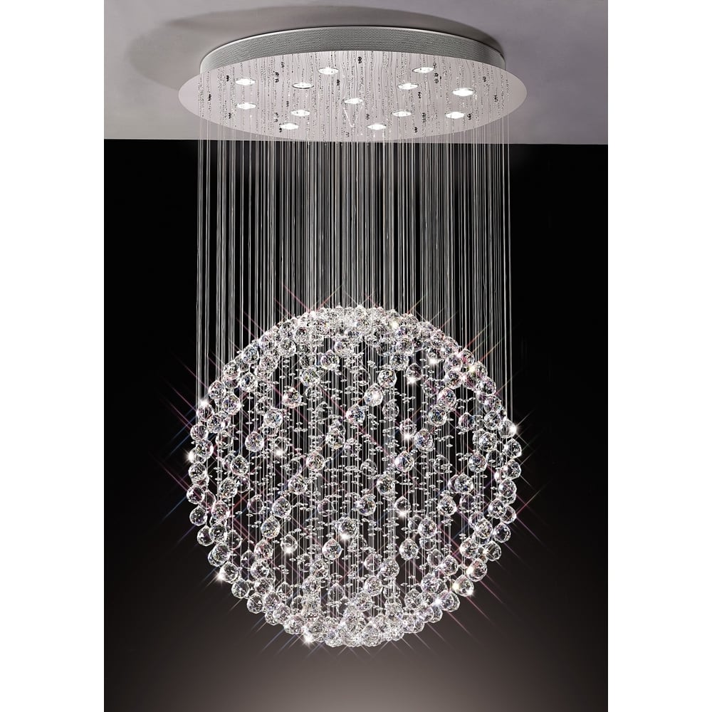 IL30782 Colorado Pendant Light Polished Chrome/crystal