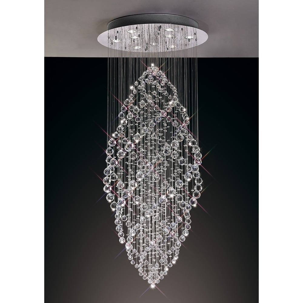 IL30784 Colorado Pendant Light Polished Chrome/crystal