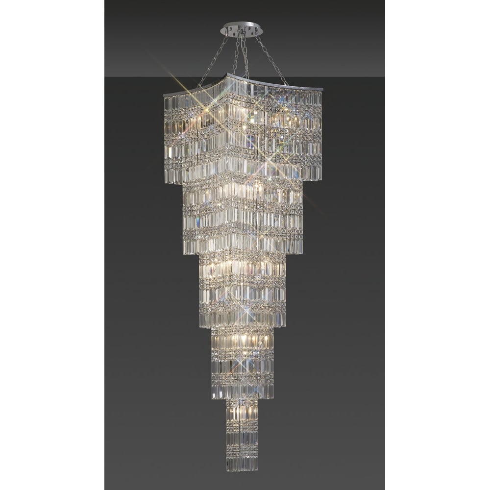 IL30645 Gianni Pendant 15 Light Polished Chrome/crystal
