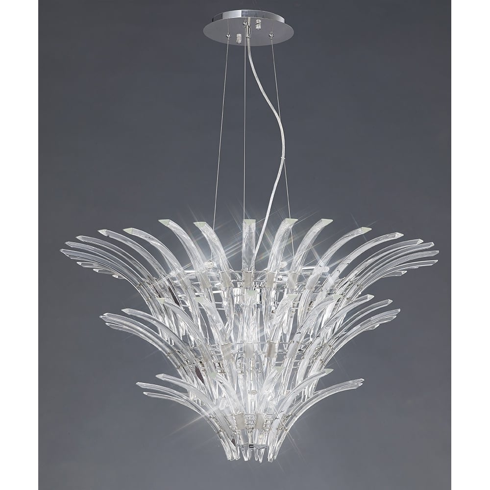 IL50445 Sinclair Pendant 12 Light Polished Chrome