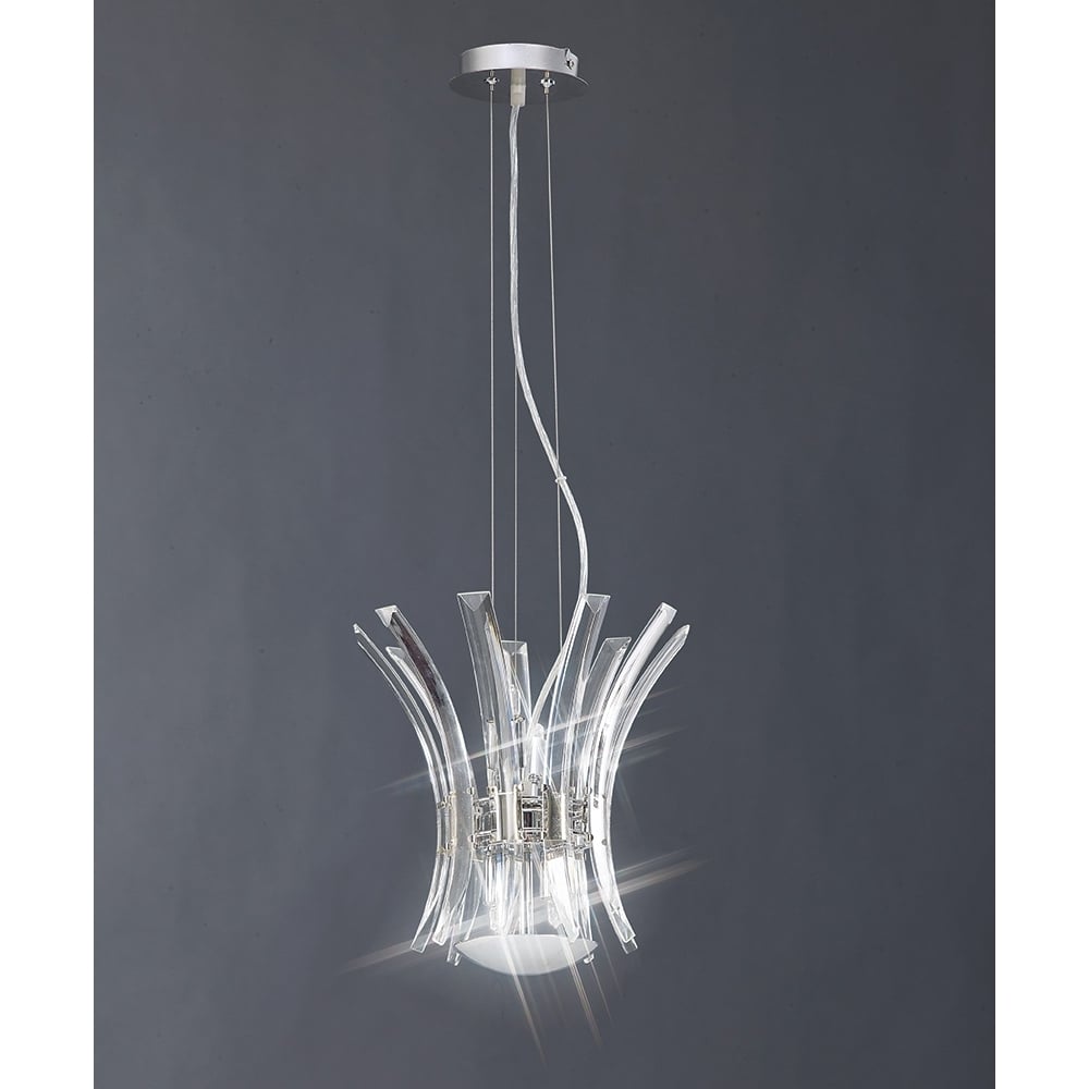 IL50444 Sinclair Pendant 4 Light Polished Chrome