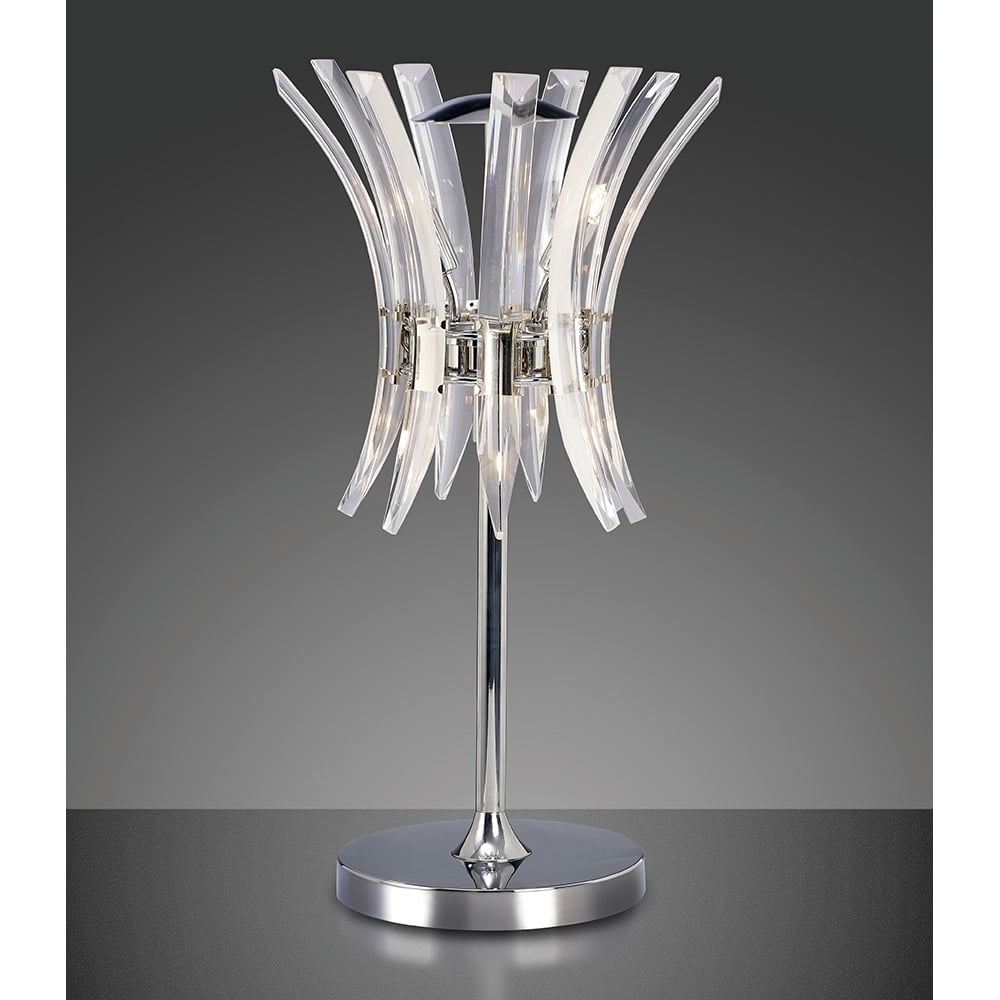 IL50446 Sinclair Table Lamp 4 Light Polished Chrome
