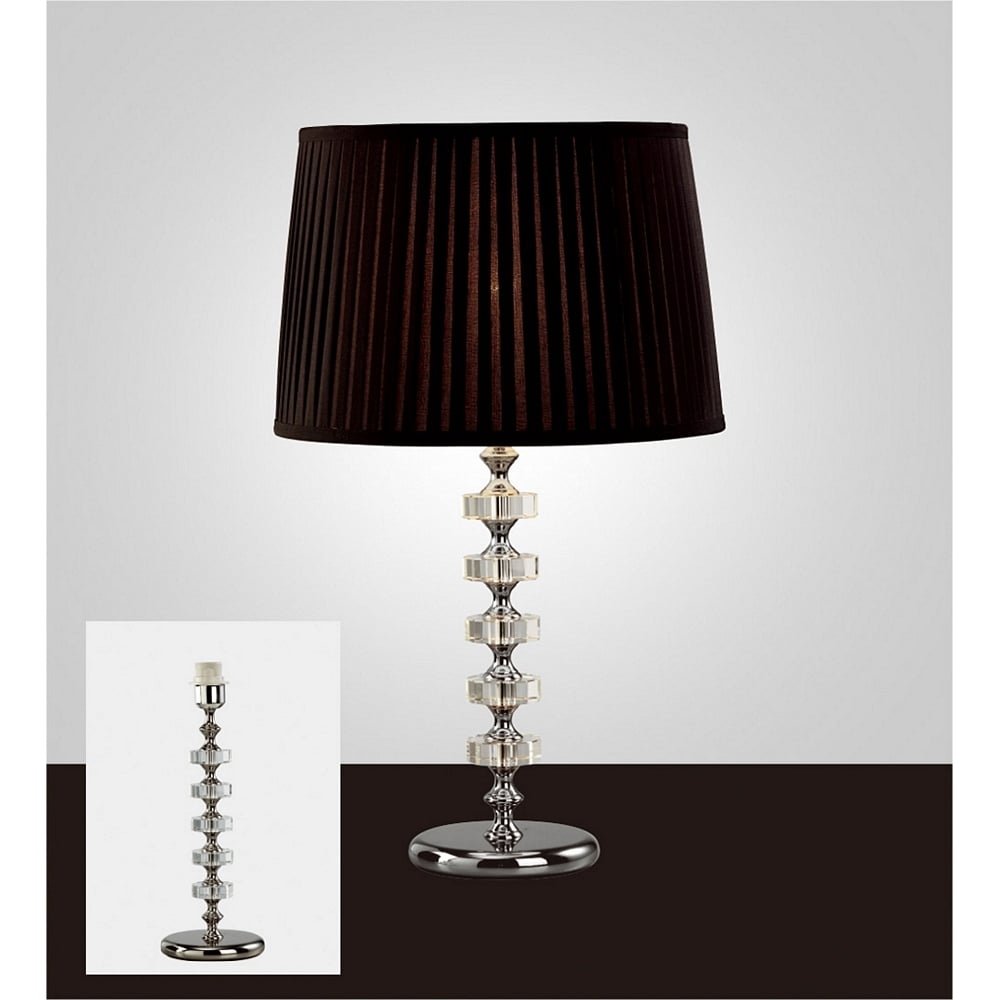 IL11023 Elenor Crystal Table Lamp Polished Chrome