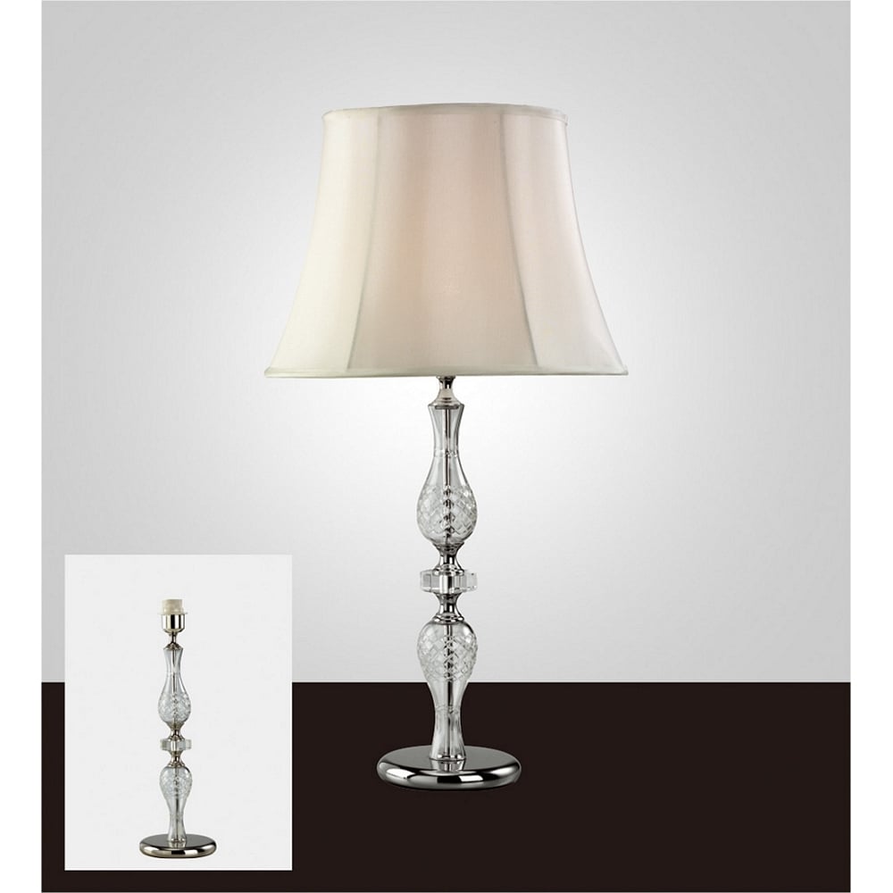 IL11024 Albas Crystal Table Lamp Polished Chrome